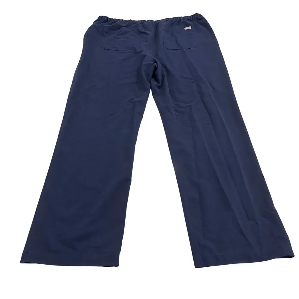 FIGS Pisco Straight-Leg Scrub Pants Healthcare Medical Navy Size XXL
